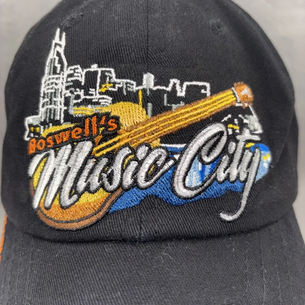 Harley-Davidson Boswell's Music City Cap Nashville Skyline Guitar Flaming Notes